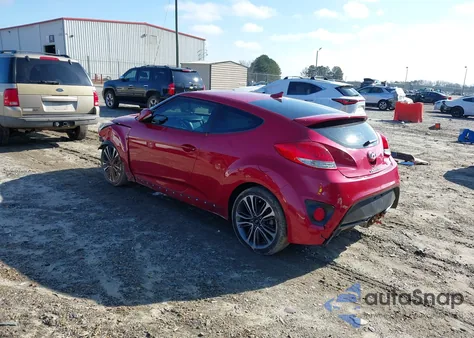 2017 Hyundai Veloster Turbo z USA, uszkodzony, nr VIN KMHTC6AE9HU308723